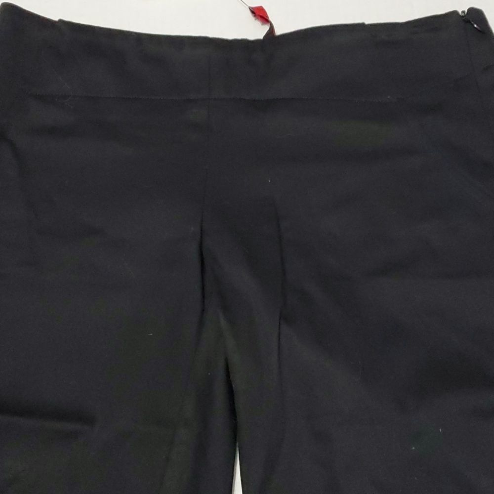 Saks Fifth Ave. 5/48 Retro Classic Essential Black Straight Leg Capri Pants 2 - Picture 2 of 10
